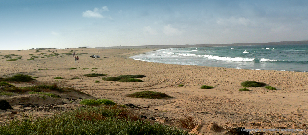 Sal ohne Kite-Stadionen 2009 - TurtleBeach- Costa da Fragata, Blick Nord